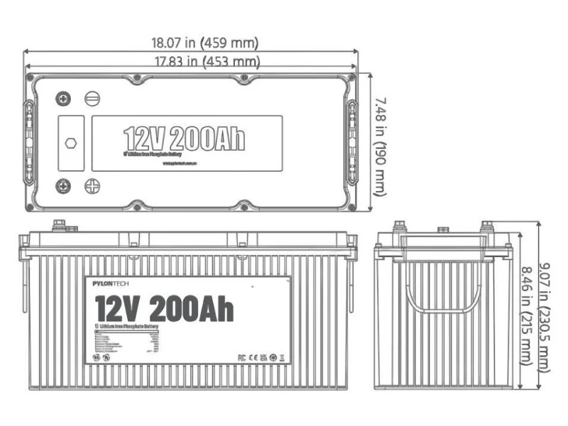 Pylontech 12V 200AH Lityum Akü